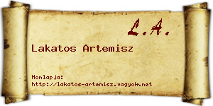 Lakatos Artemisz névjegykártya